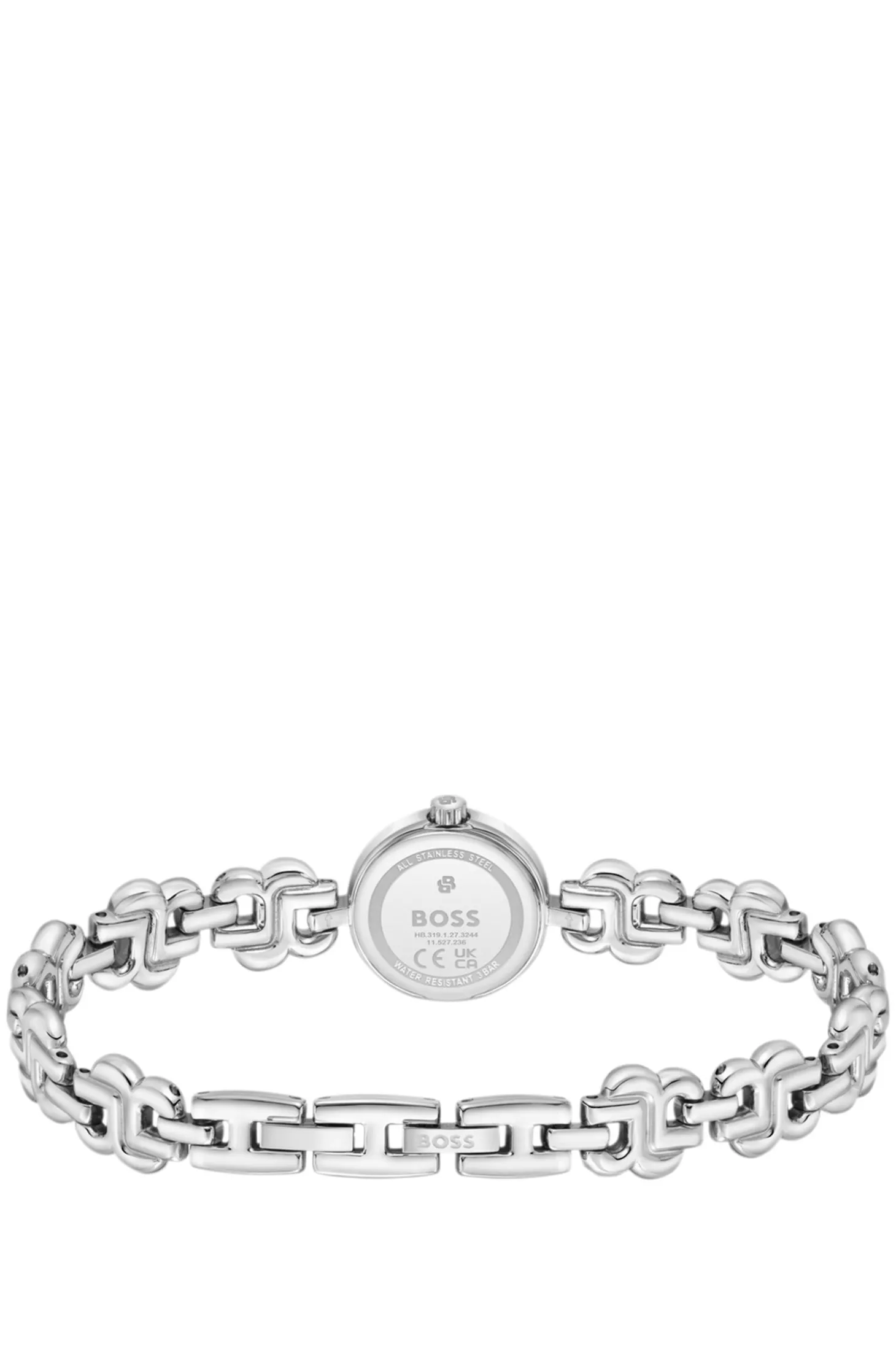 Double B Dressy Uhr aus Edelstahl mit Monogramm-Armband