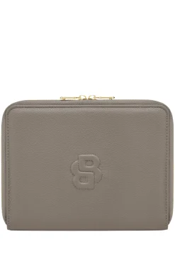 Double B monogram folder in faux leather