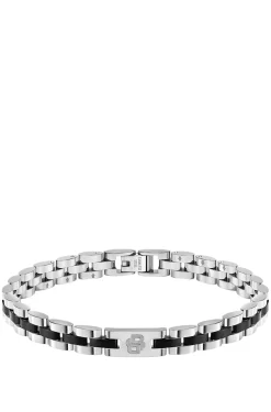 Double-B-Monogramm-Armband mit schwarzen Details
