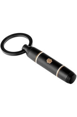 Double-B-Schlüsselanhänger aus schwarz lackiertem Messing