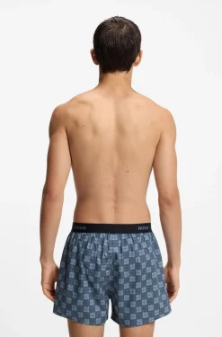 Dreierpack Boxershorts aus Baumwolle mit Logos am Bund