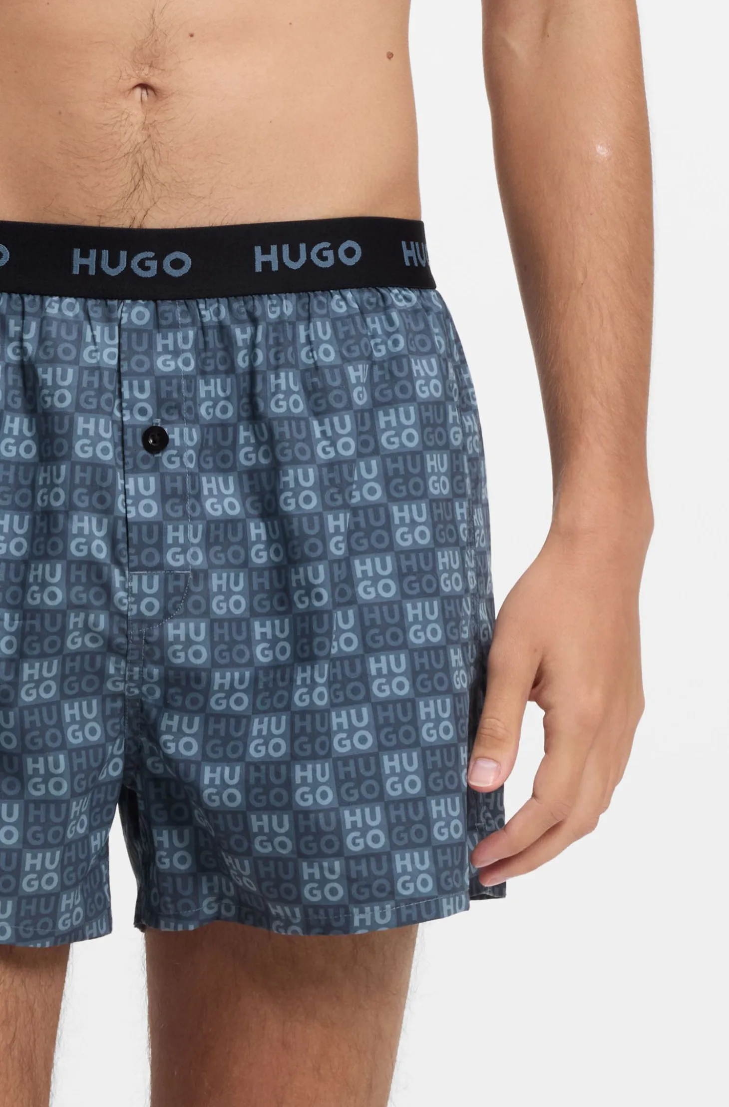 Dreierpack Boxershorts aus Baumwolle mit Logos am Bund