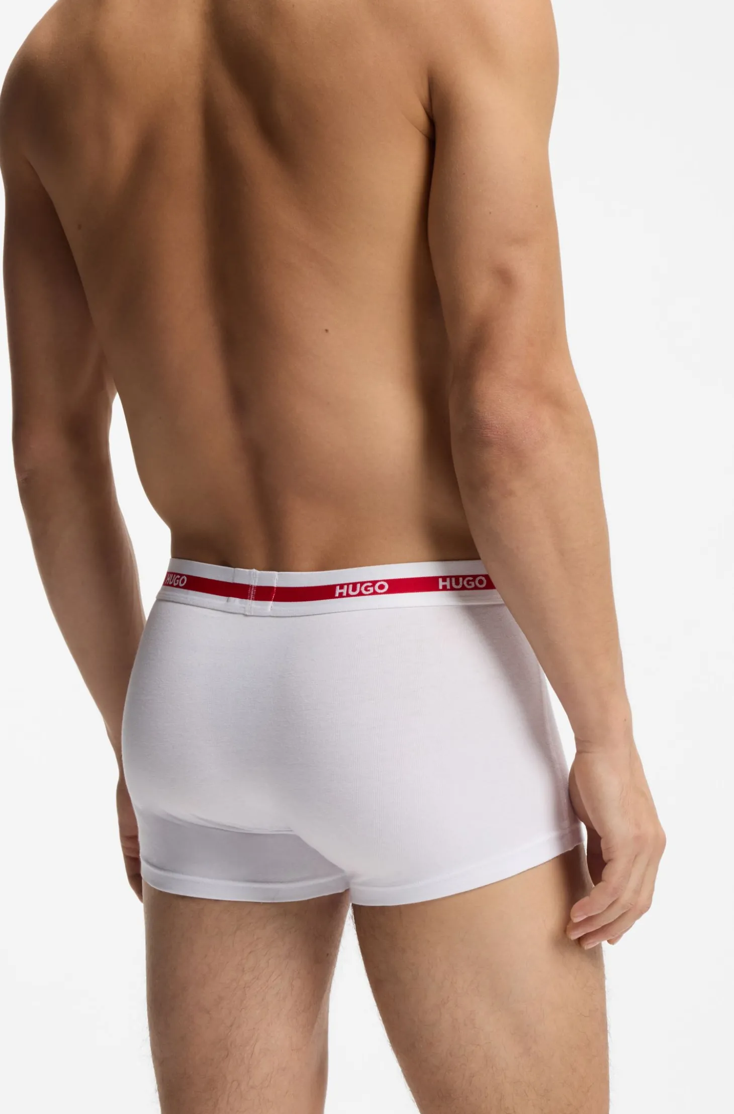 Dreierpack Boxershorts aus Stretch-Baumwolle mit Logo-Bund