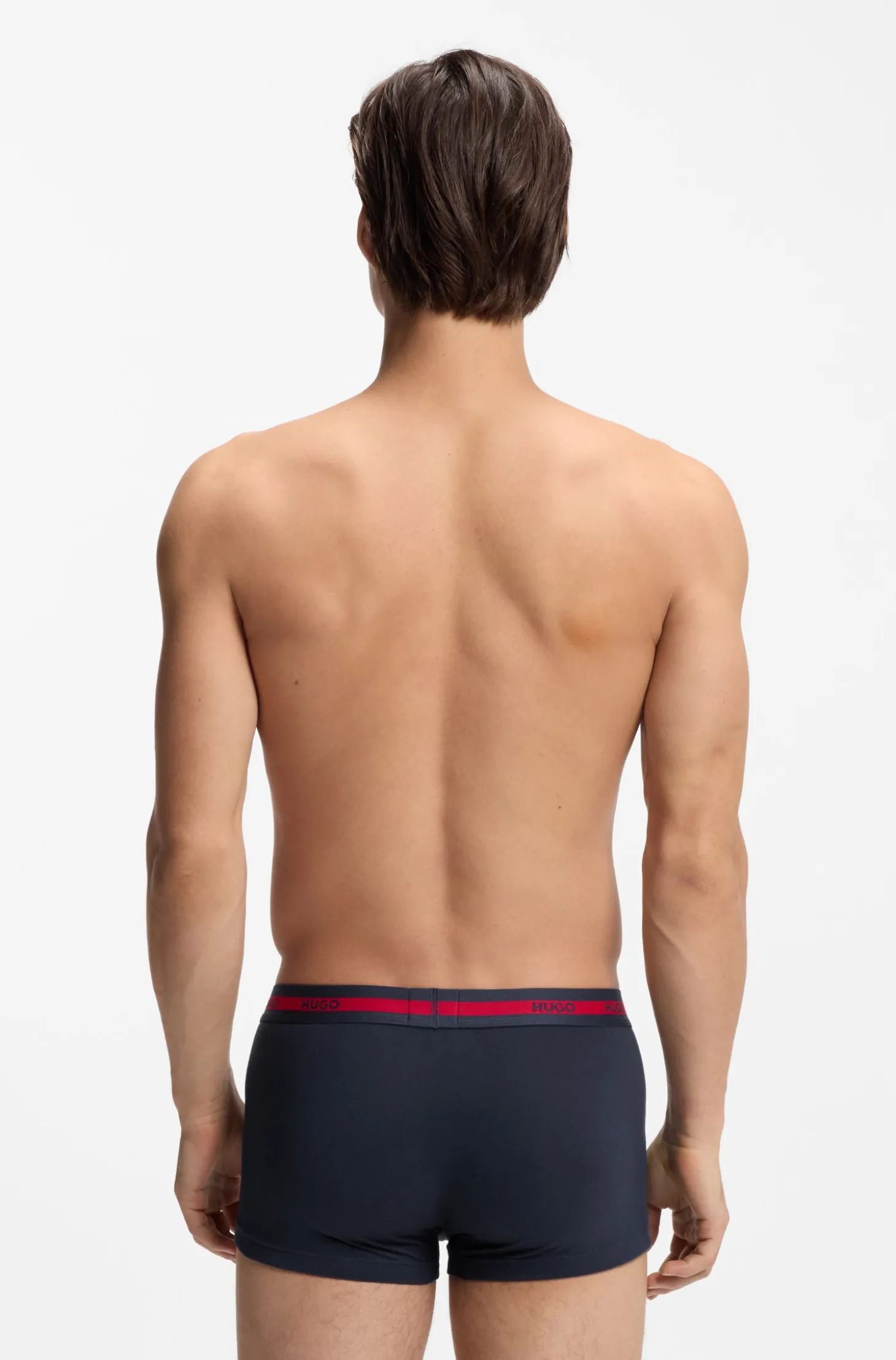 Dreierpack Boxershorts aus Stretch-Baumwolle mit Logo-Bund