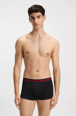 Dreierpack Boxershorts aus Stretch-Baumwolle mit Logo-Bund