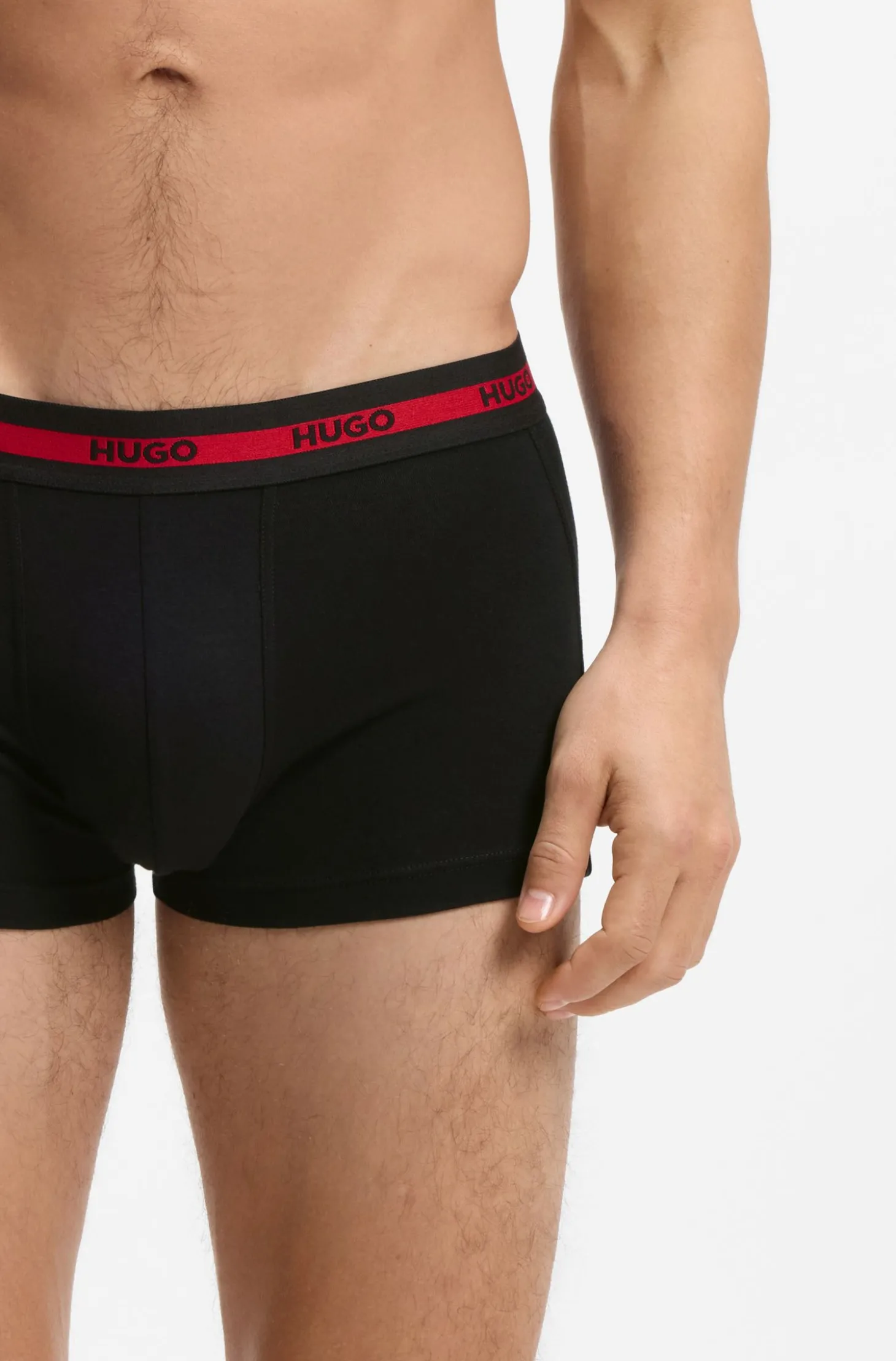 Dreierpack Boxershorts aus Stretch-Baumwolle mit Logo-Bund