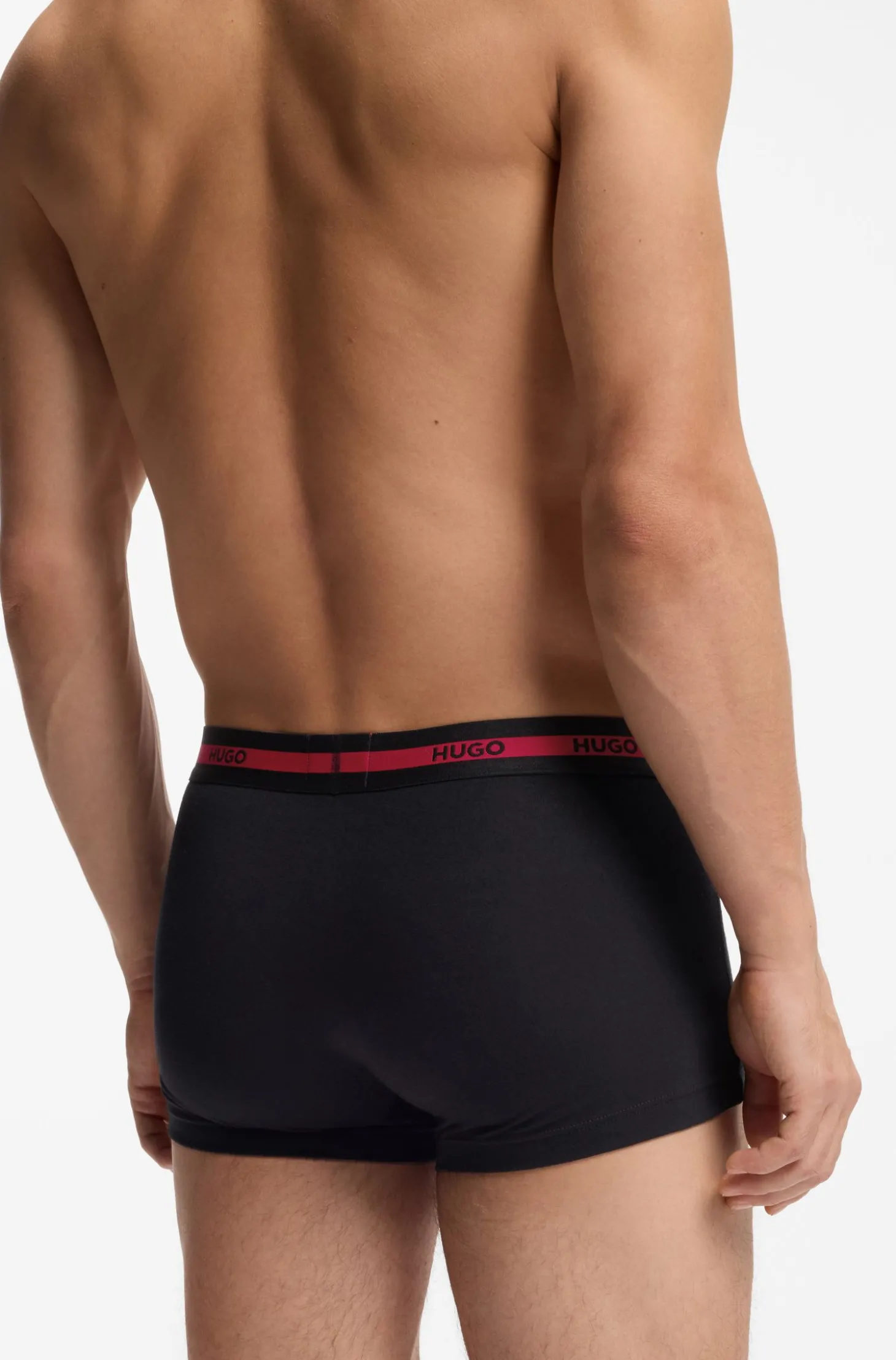 Dreierpack Boxershorts aus Stretch-Baumwolle mit Logo-Bund