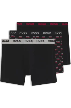 Dreierpack eng anliegende Boxershorts aus Stretch-Baumwolle