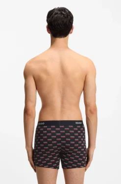Dreierpack eng anliegende Boxershorts aus Stretch-Baumwolle