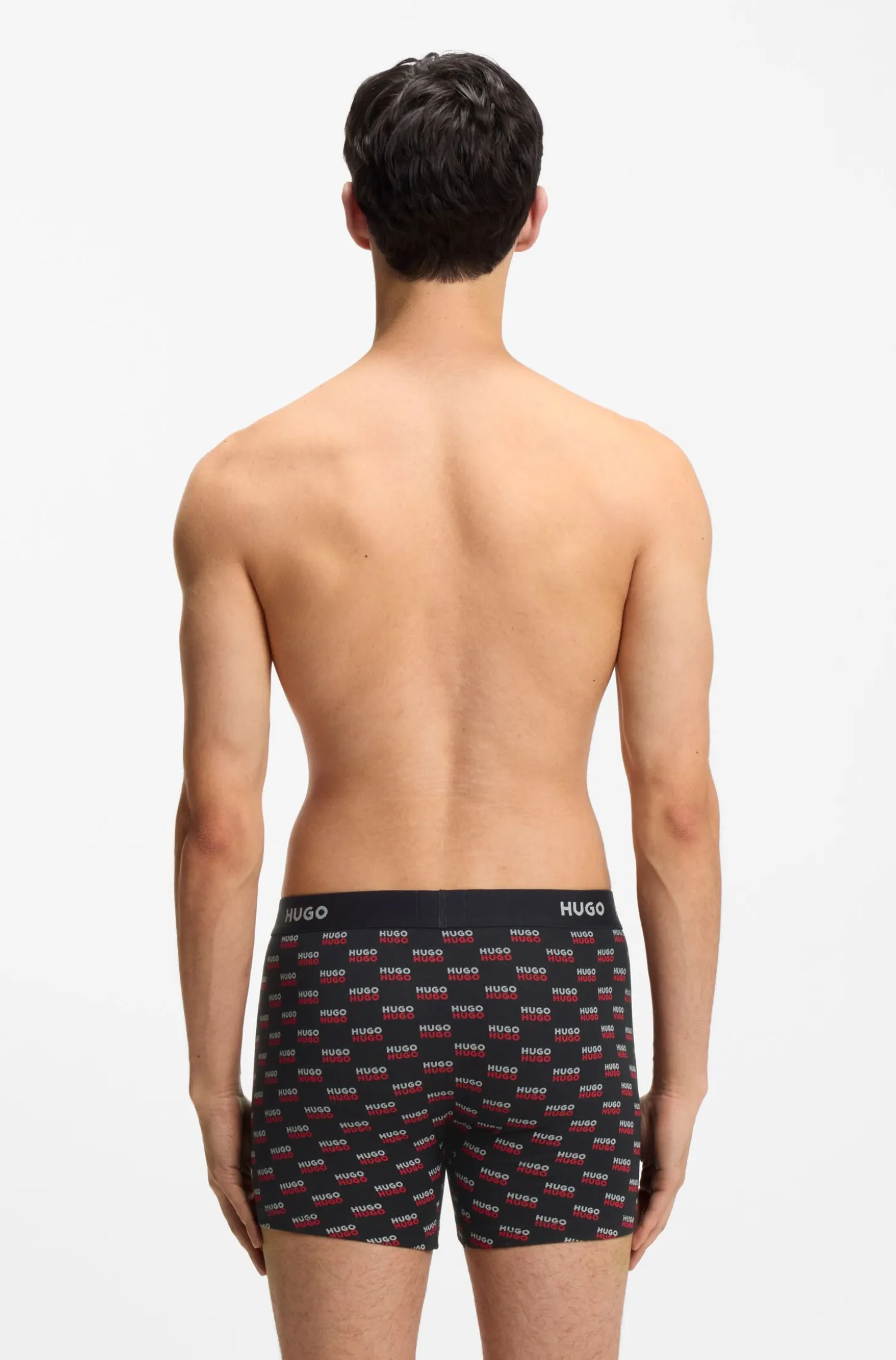 Dreierpack eng anliegende Boxershorts aus Stretch-Baumwolle