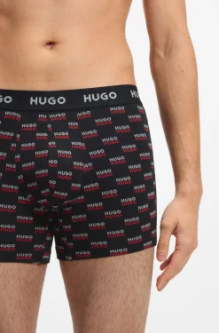 Dreierpack eng anliegende Boxershorts aus Stretch-Baumwolle