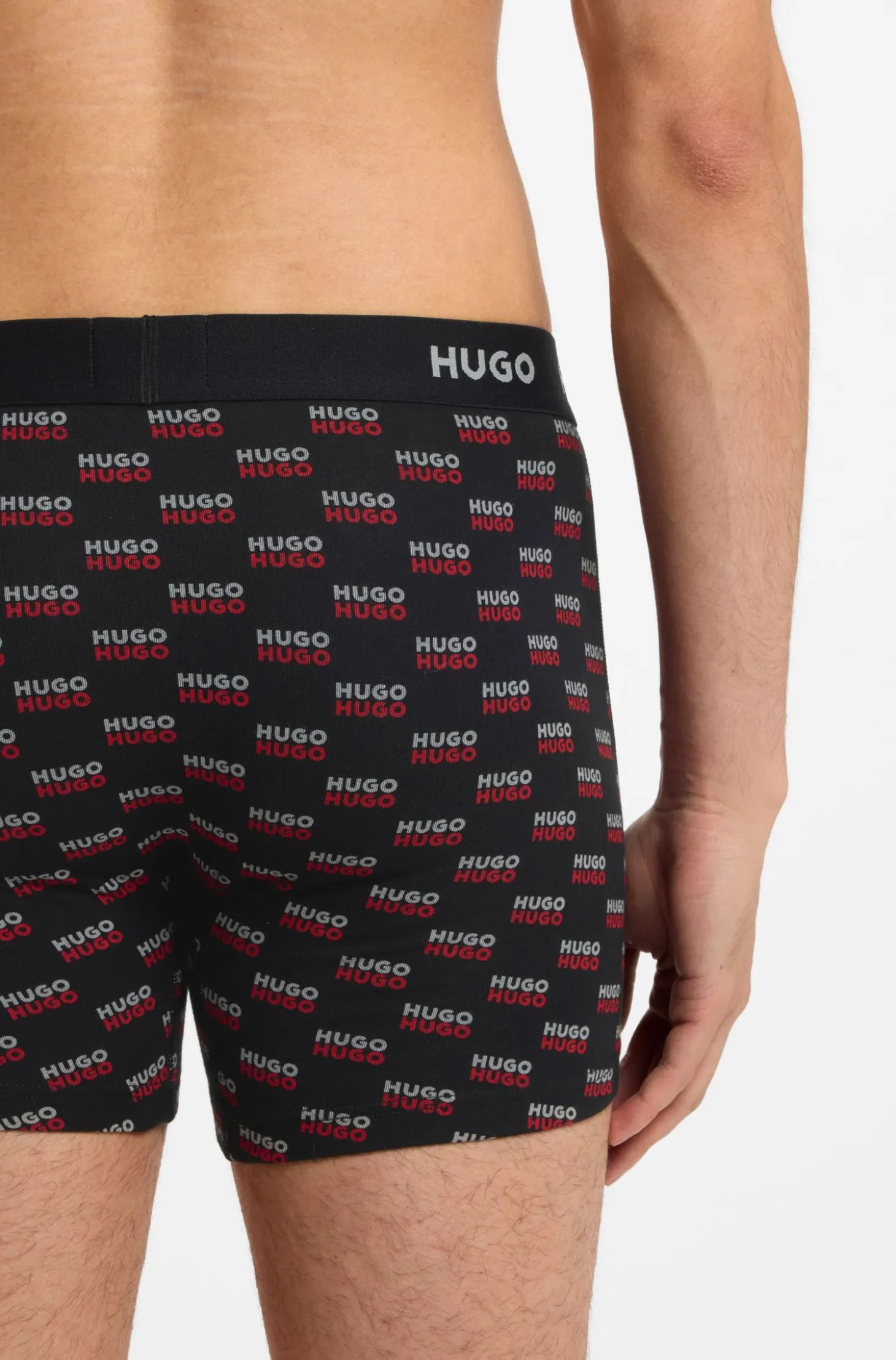 Dreierpack eng anliegende Boxershorts aus Stretch-Baumwolle