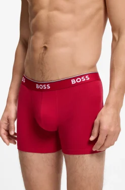 Dreierpack eng anliegende Boxershorts aus Stretch-Baumwolle