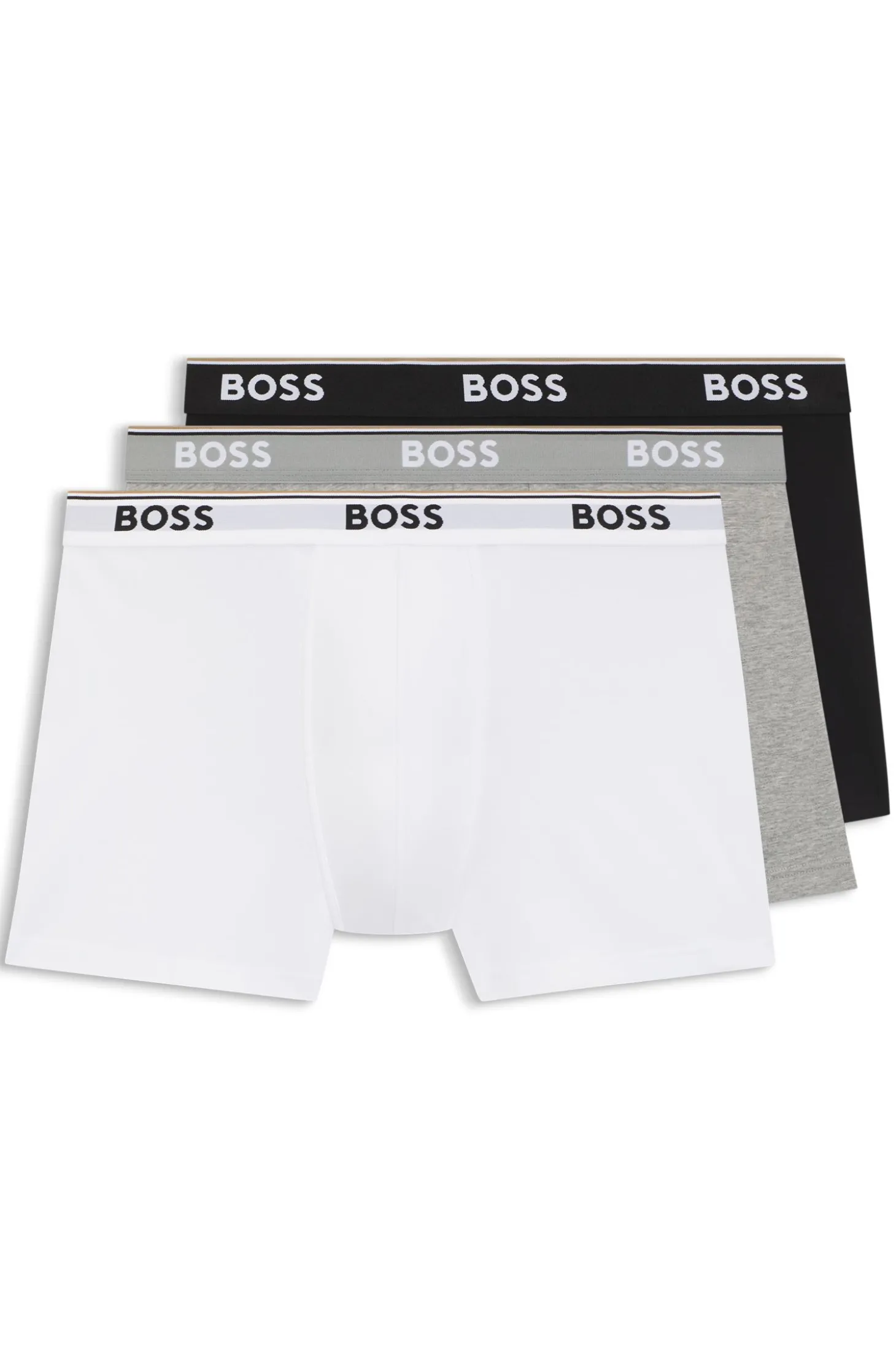 Dreierpack eng anliegende Boxershorts aus Stretch-Baumwolle