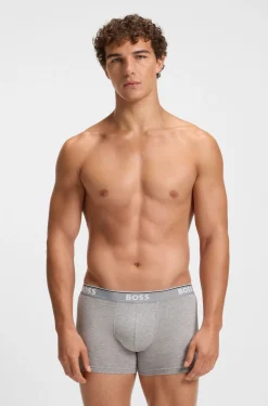 Dreierpack eng anliegende Boxershorts aus Stretch-Baumwolle