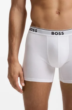 Dreierpack eng anliegende Boxershorts aus Stretch-Baumwolle
