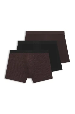 Dreierpack eng anliegende Boxershorts aus Stretch-Baumwolle