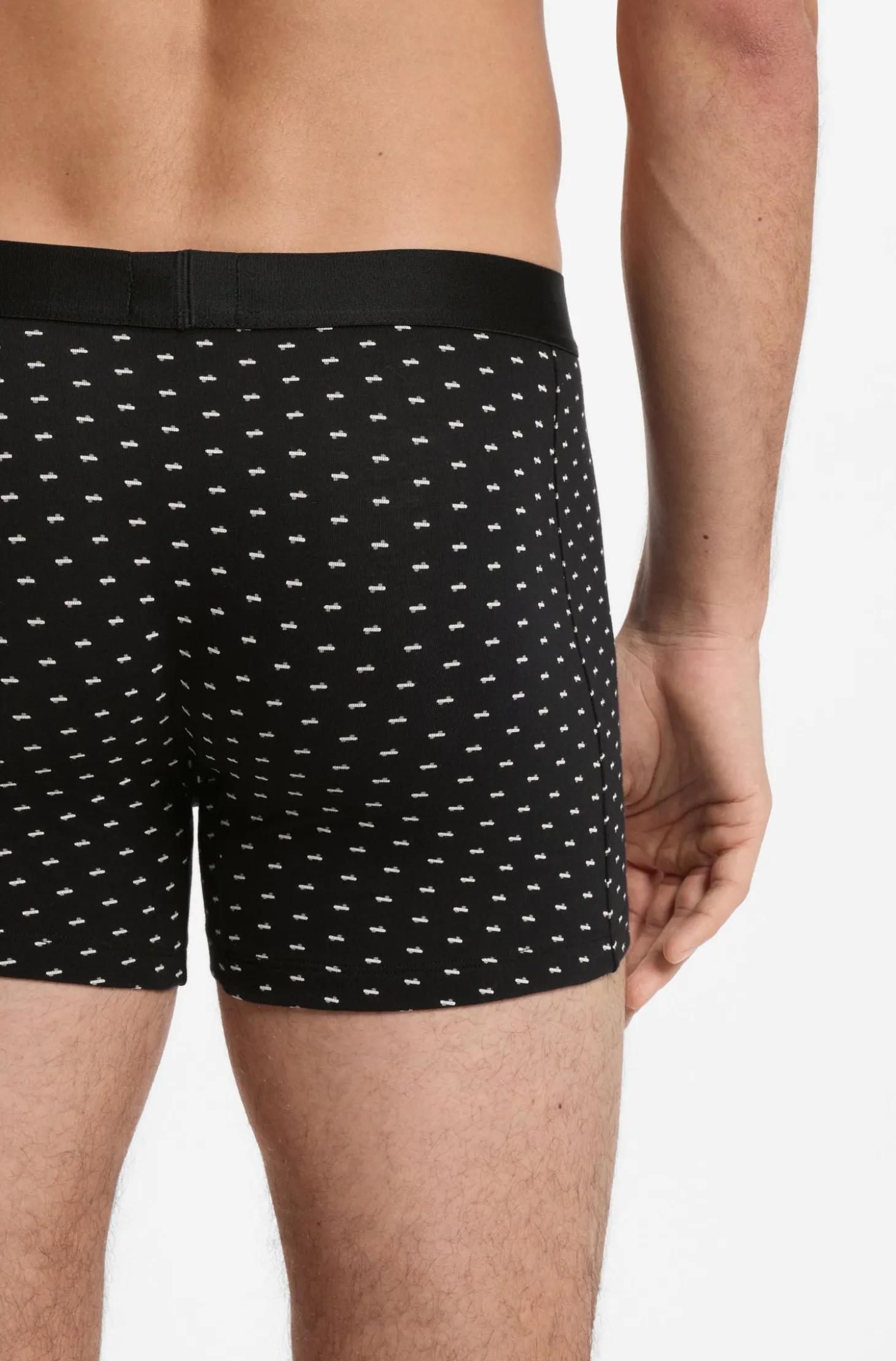 Dreierpack eng anliegende Boxershorts aus Stretch-Baumwolle