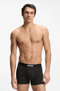 Dreierpack eng anliegende Boxershorts aus Stretch-Baumwolle