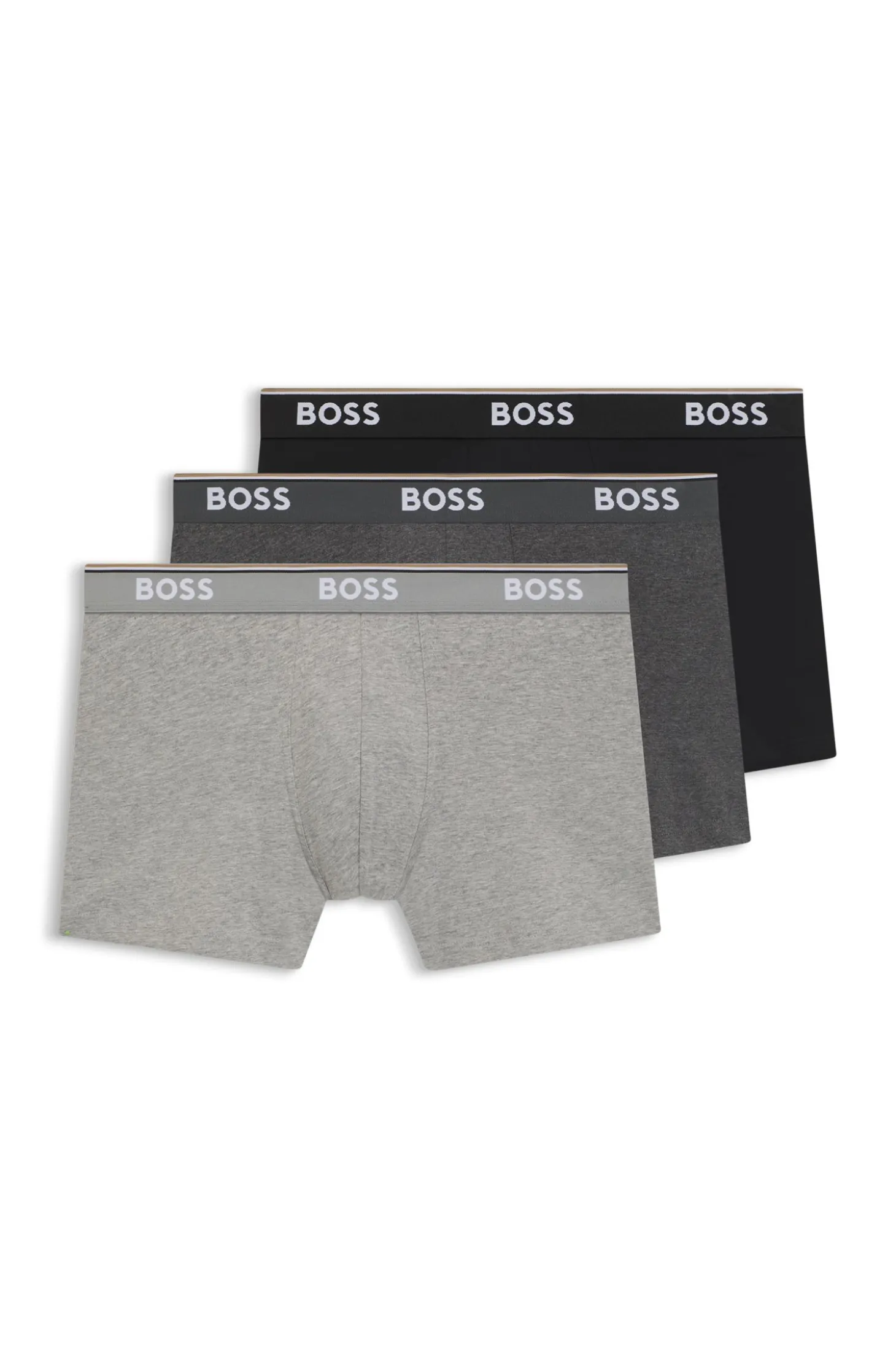Dreierpack eng anliegende Boxershorts aus Stretch-Baumwolle