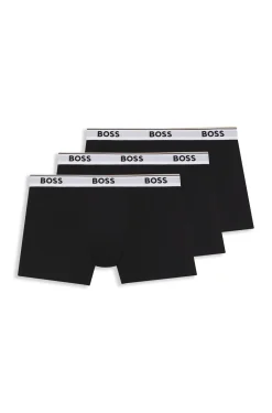 Dreierpack eng anliegende Boxershorts aus Stretch-Baumwolle