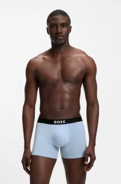 Dreierpack eng anliegende Boxershorts aus Stretch-Baumwolle
