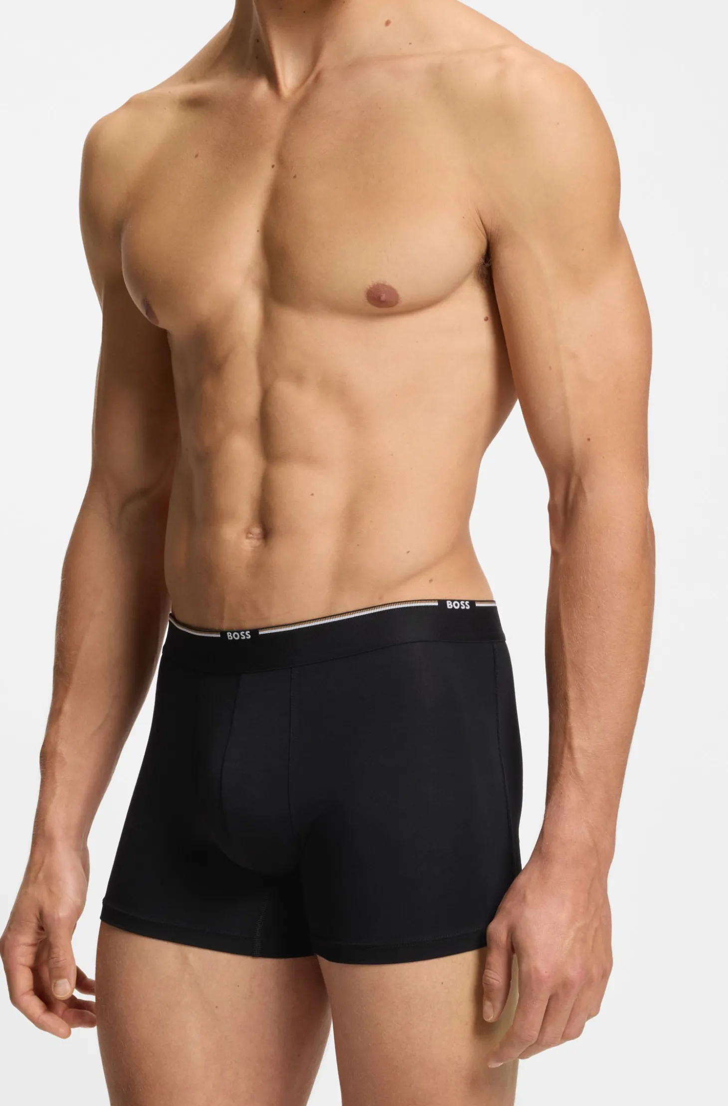 Dreierpack eng anliegende Boxershorts aus Bambus-Mix