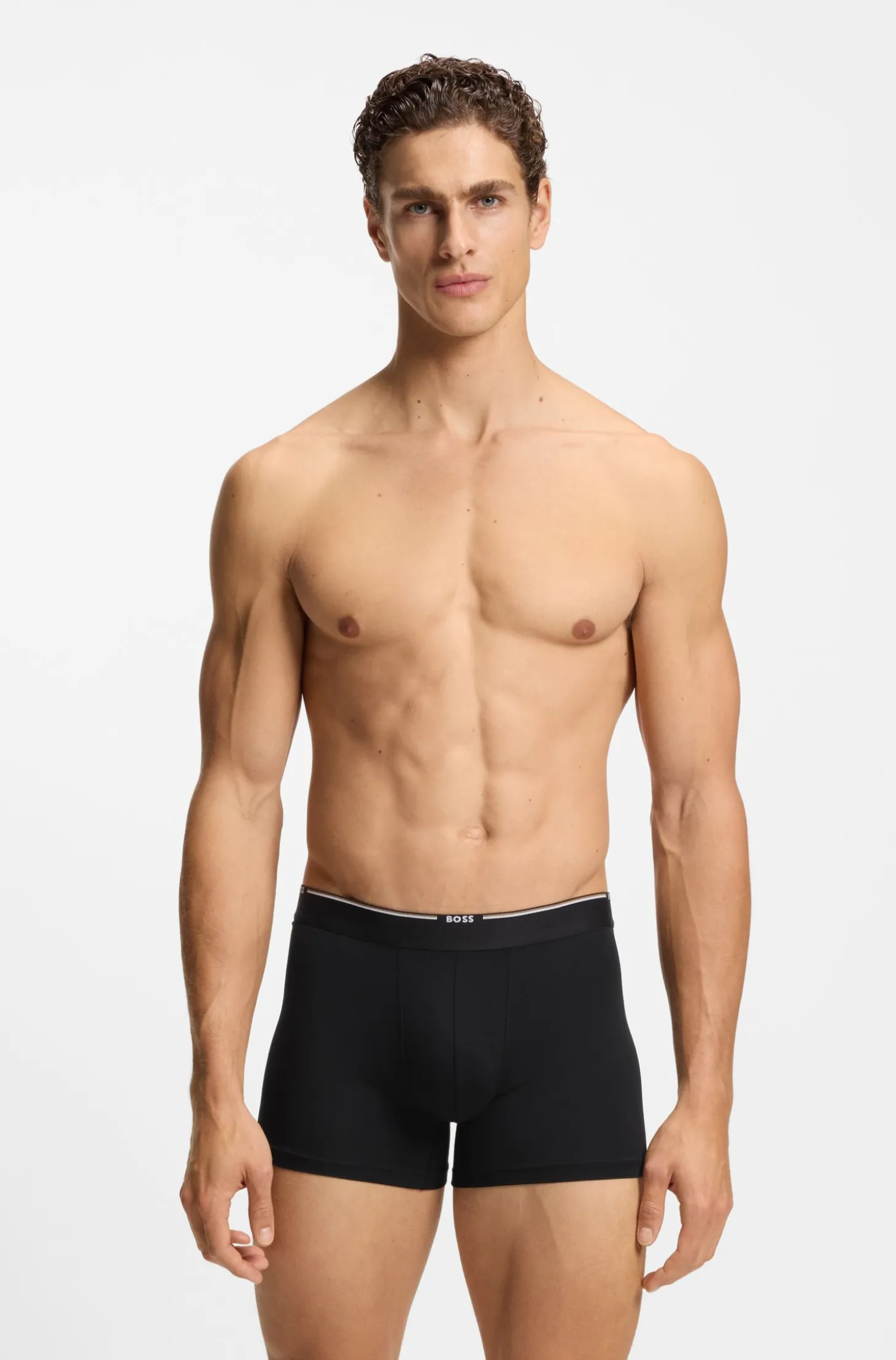 Dreierpack eng anliegende Boxershorts aus Bambus-Mix