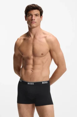 Dreierpack eng anliegende Boxershorts aus Stretch-Baumwolle