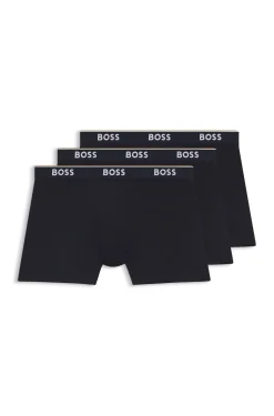 Dreierpack eng anliegende Boxershorts aus Stretch-Baumwolle