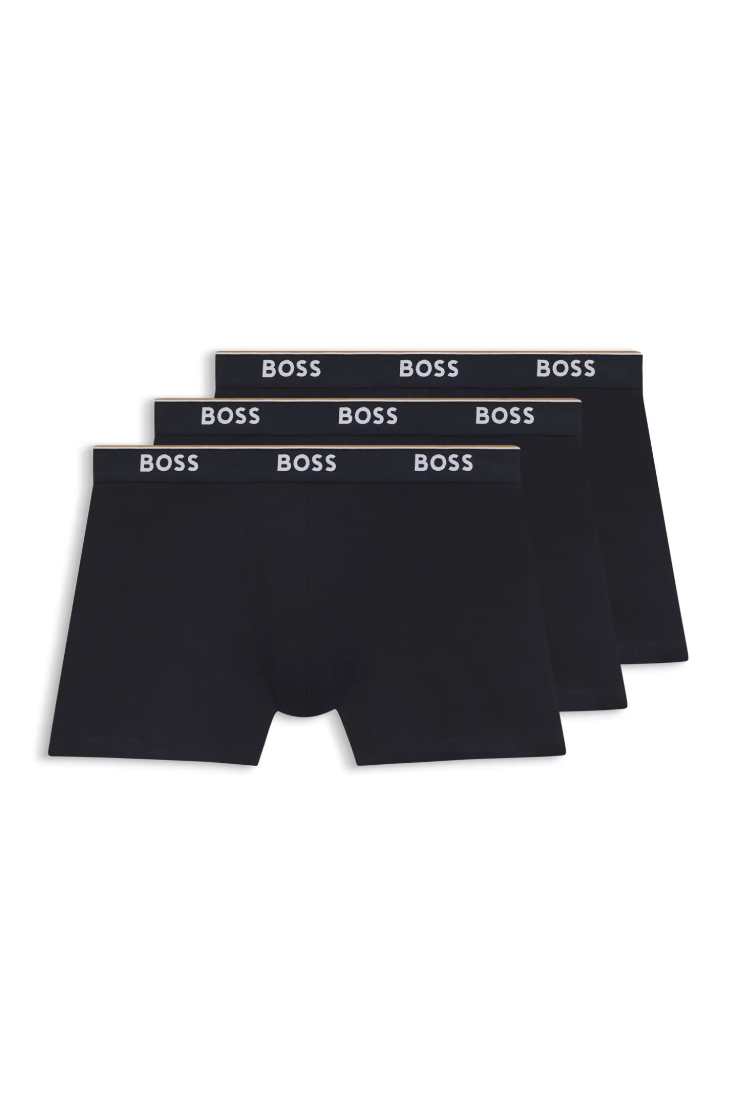 Dreierpack eng anliegende Boxershorts aus Stretch-Baumwolle