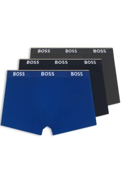 Dreierpack eng anliegende Boxershorts aus Stretch-Baumwolle