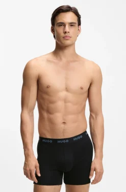 Dreierpack eng anliegende Boxershorts aus Stretch-Baumwolle