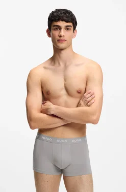 Dreierpack eng anliegende Boxershorts mit kurzem Bein und Jacquard-Logo am Bund