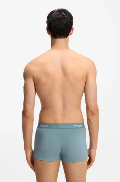 Dreierpack eng anliegende Boxershorts mit kurzem Bein und Jacquard-Logo am Bund