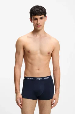 Dreierpack eng anliegende Boxershorts mit kurzem Bein und Jacquard-Logo am Bund