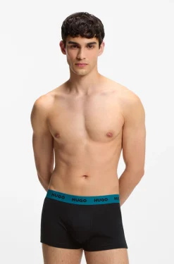 Dreierpack eng anliegende Boxershorts mit kurzem Bein und Jacquard-Logo am Bund