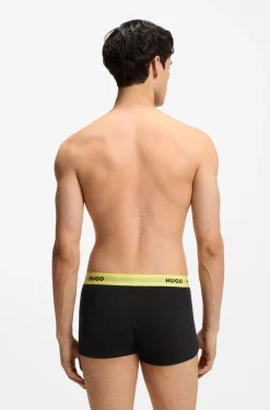 Dreierpack eng anliegende Boxershorts mit kurzem Bein und Jacquard-Logo am Bund
