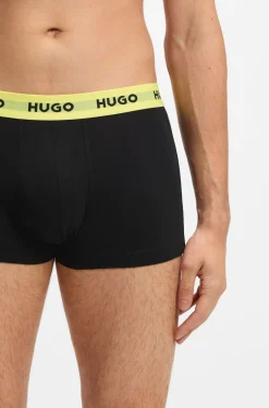 Dreierpack eng anliegende Boxershorts mit kurzem Bein und Jacquard-Logo am Bund