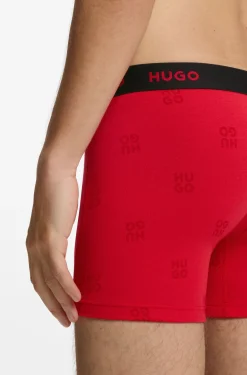 Dreierpack eng anliegende Boxershorts aus Stretch-Baumwolle