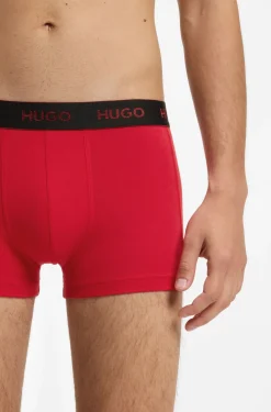 Dreierpack eng anliegende Boxershorts mit kurzem Bein und Jacquard-Logo am Bund