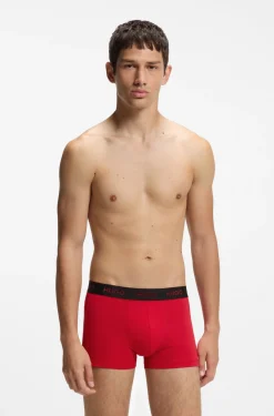 Dreierpack eng anliegende Boxershorts mit kurzem Bein und Jacquard-Logo am Bund