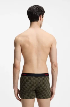 Dreierpack eng anliegende Boxershorts aus Stretch-Baumwolle