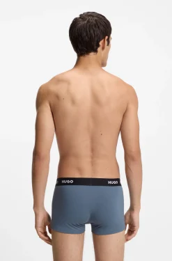 Dreierpack eng anliegende Boxershorts mit kurzem Bein und Jacquard-Logo am Bund