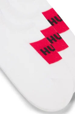Dreierpack Füßlinge mit roten Logo-Etiketten
