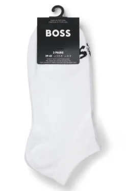 Dreierpack knöchellange Socken mit Kontrast-Logos