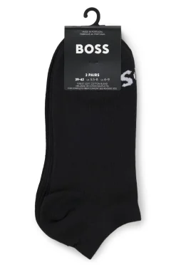 Dreierpack knöchellange Socken mit Kontrast-Logos