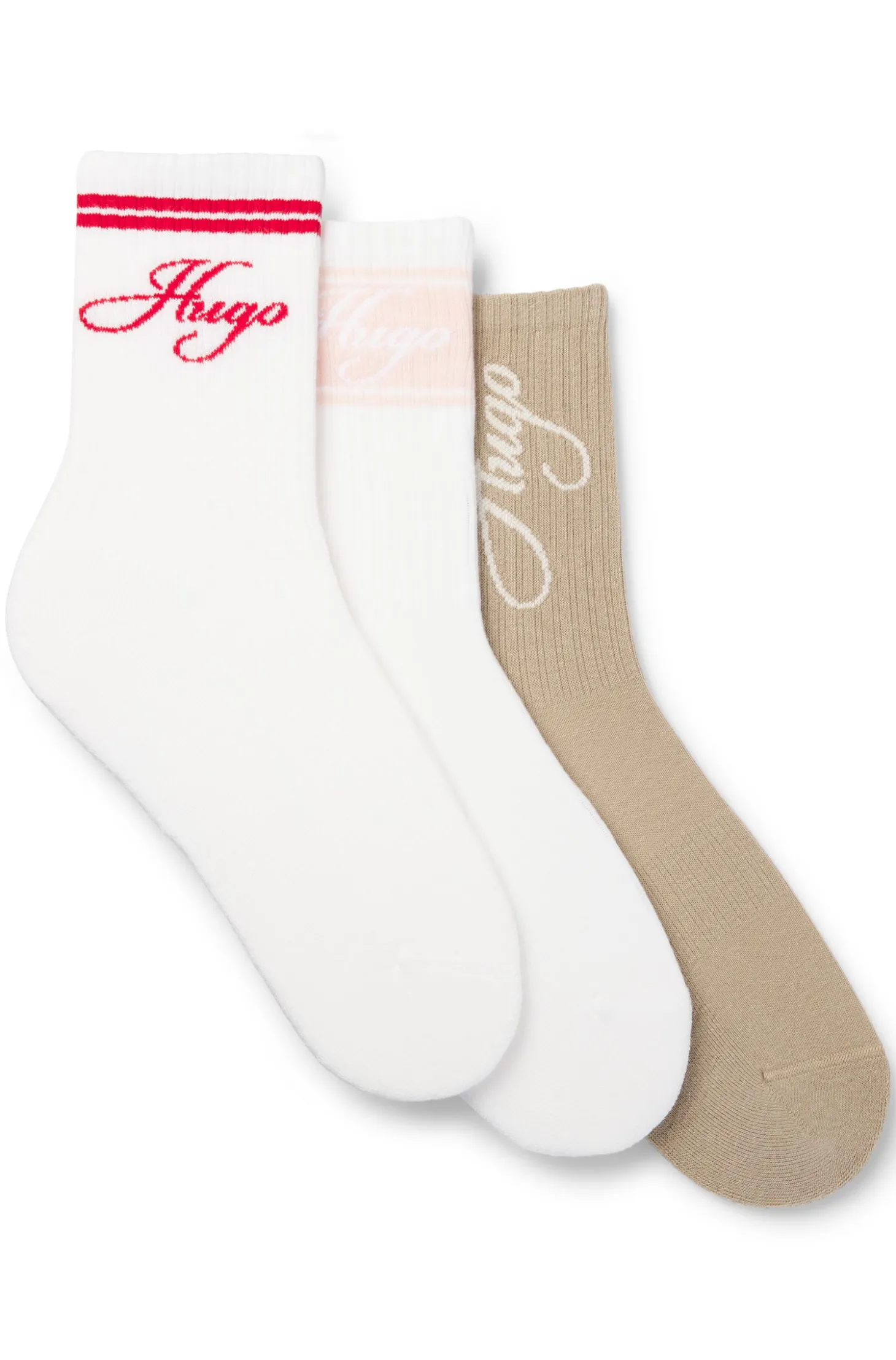 Dreierpack kurze Socken aus Baumwoll-Mix