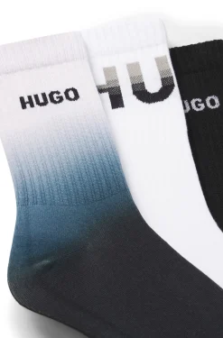Dreierpack kurze Socken mit Logos