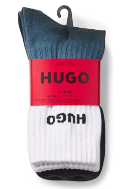 Dreierpack kurze Socken mit Logos